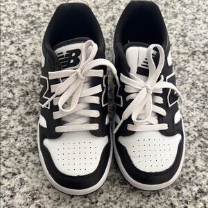 New Balance Kids Black and White Sneakers